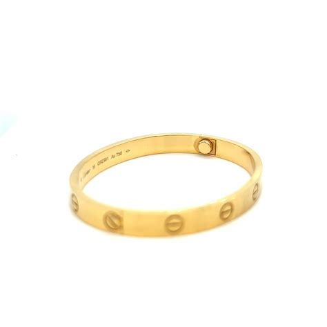 cartier 19 xg5660 j2 au750|cartier love bracelet false gold.